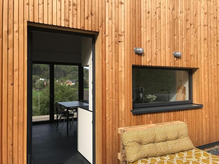 Eifelhausaufzeit-Vulkaneifel-Architekten-Chalet Mit Sauna Im Vulkankrater Immerath Екстер'єр фото